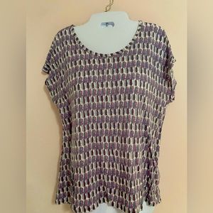 Orvis linen purple toned top.